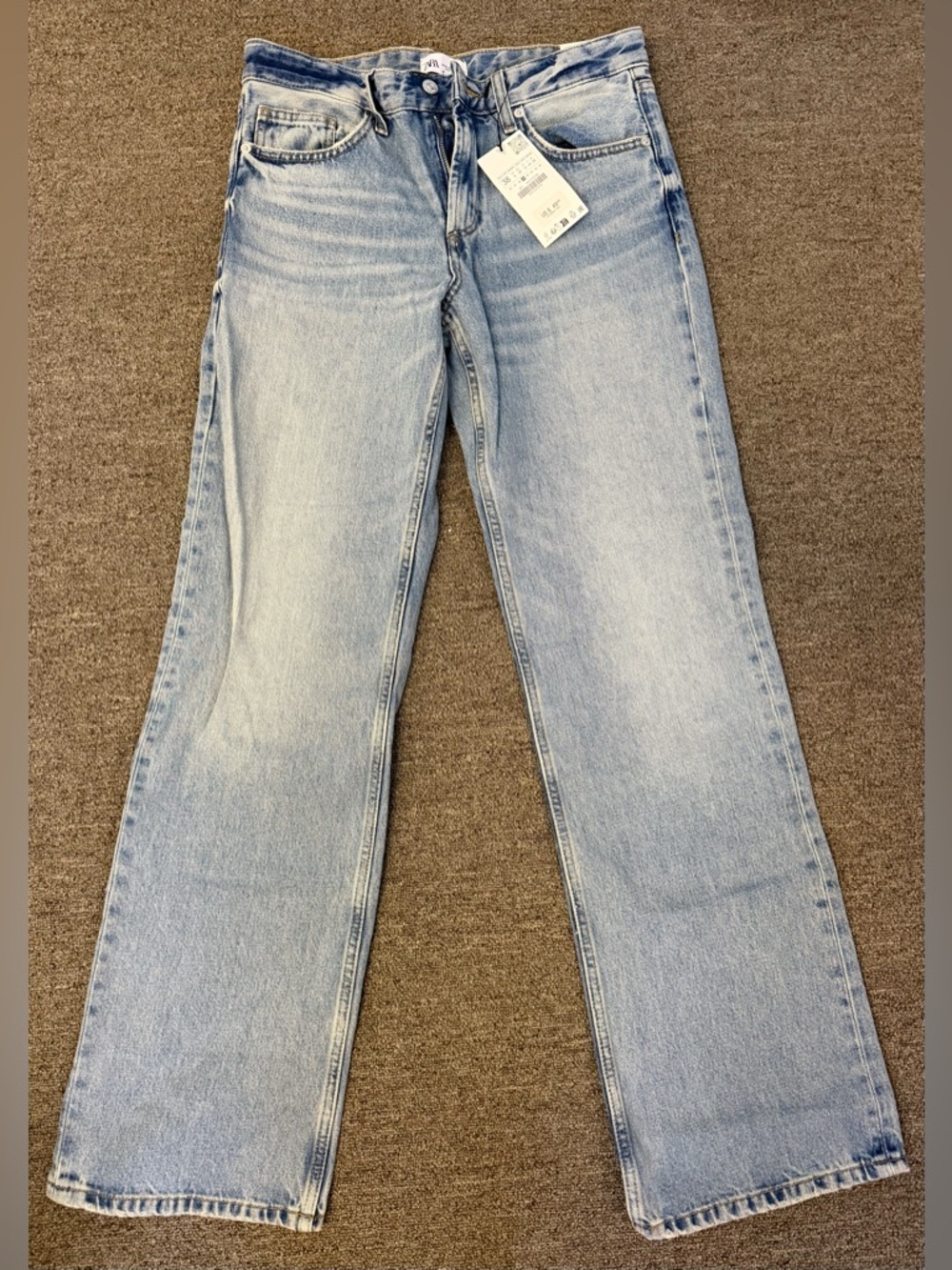 Zara Light Blue Flare Jeans